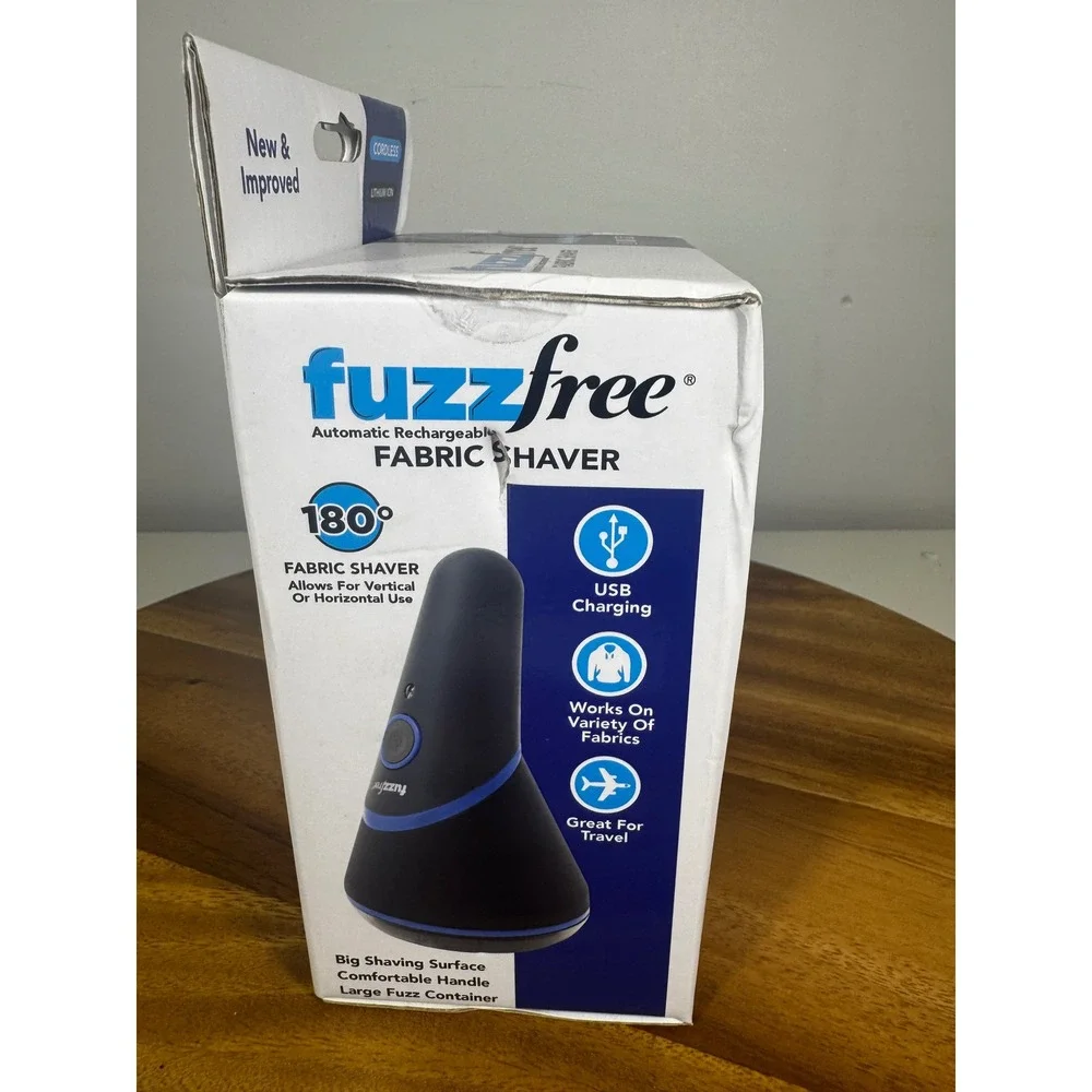 FuzzFree Automatic Rechargeable Fabric Shaver Cordless‎ Lithium Ion USB Charging